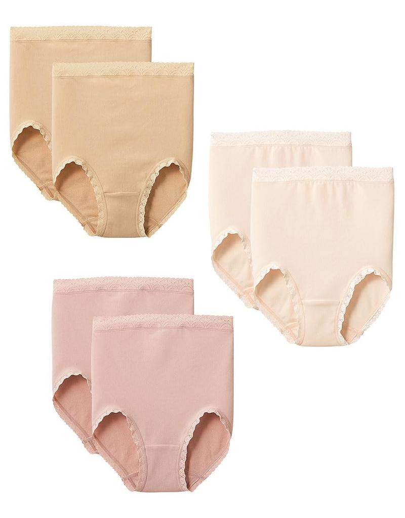 Love Body Wacoal 2 of Each Cotton Blend Fitted Beige Size LL Shorts, 6-Pack, Color, Deep-Length Fit, (Body Fabric), Shorts, MP8591, Women's, Set,