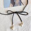 Elegant Braided Leather Pearl Belts For Women Lady Long Hemp Rope Thin Knot Waist Belt Bohemia Summer Tour Decor Waistband