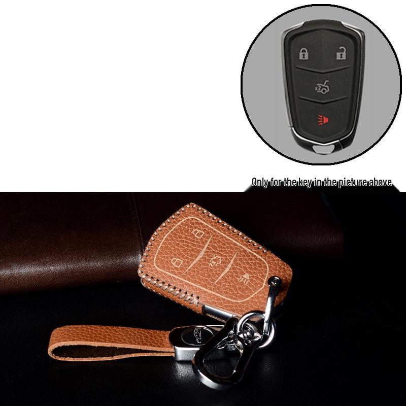 Cadillac Key Case with Snap Button for XT4, XT5, CT5, XT6, XTS, ATSL, CT6, CT4 Models