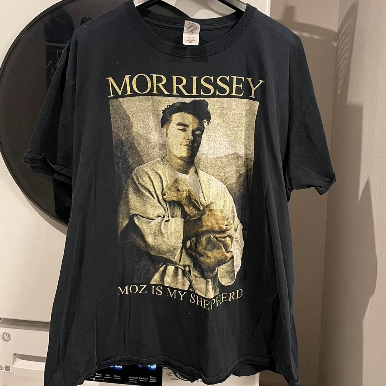Rare Hot Morrissey Heavy Cotton Black Concert Shirt CL663 XL