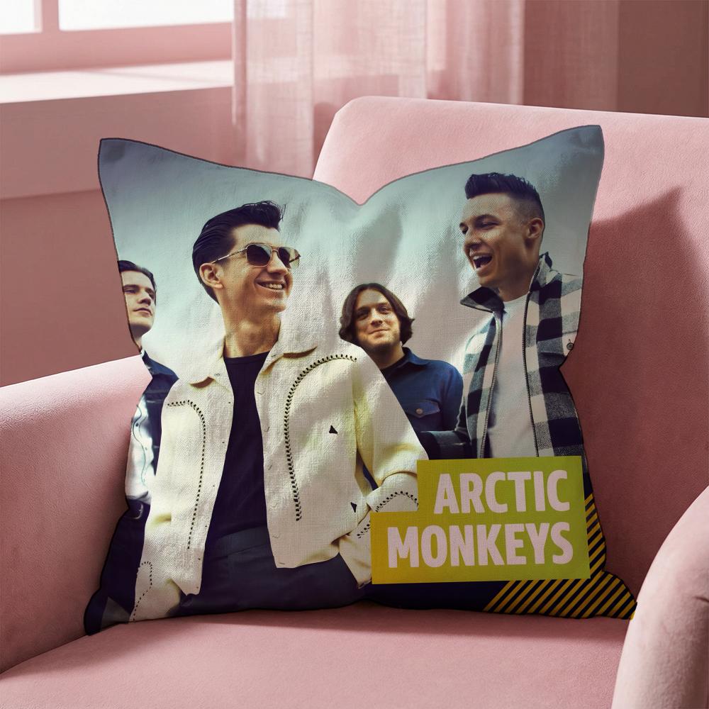 R-Rockové kapely A-Arctic Monkeys Povlak na polštář Víceúčelový povlak na polštář pro domácnost a auto - Oboustranný, měkký a odolný pro každodenní použití