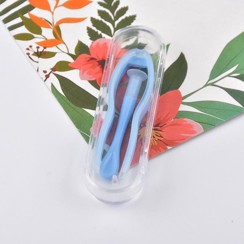 Upgraded Contact Lens Case with Tweezers & Stick - Conveniently Boxed Set