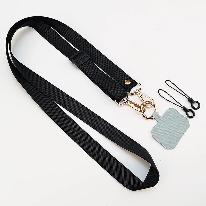 Universal Adjustable Crossbody Phone Lanyard Strap Neckband Mobile Phone Rope Neck Straps Cell Phone Case Anti-lost Lanyards