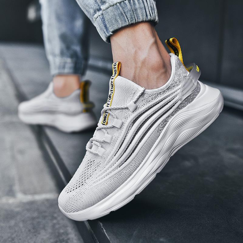 Newest Men Casual Shoes Breathable Outdoor Walking Shoes Lightweight Sneakers For Men White Athletic Shoes Tennis Zapatillas Hombre