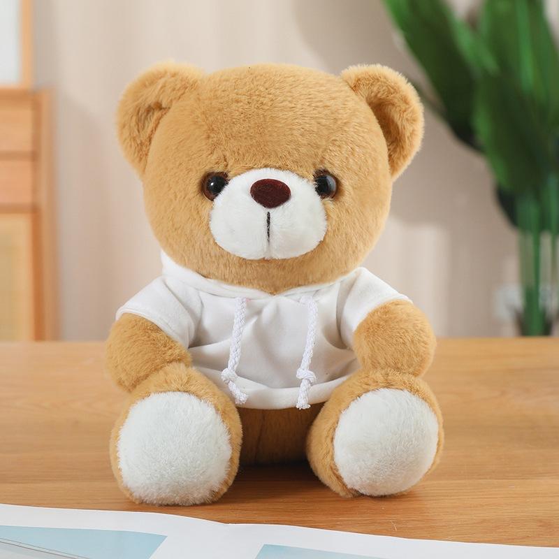 Orso carino vestito orsacchiotto bambola giocattolo di peluche orso da abbracciare bambola bambini bambola di pezza ragazza regalo di compleanno