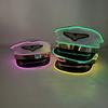Breathable LED Light Up Pilot Hat Boost Party Vibe Luminous Air Force Hat  Halloween Christmas