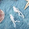 3D Diver Action Figures Model Unpainted Diver Figurine Toys Micro Landscape Diver Model  Home