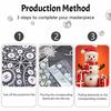Christmas Snowman Pearl Painting Kit Handmade DIY Home Decoration Painting
