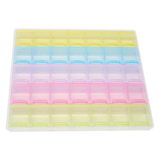 

Кольца Контейнер Крышка Дизайн Компактный Материал ПП Хороший Прозрачный 35 Сеток Ожерелье Ювелирные Изделия Футляр Товары Для Дома разноцветный