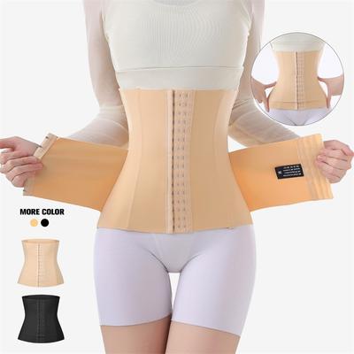 Women Body Trimmer Cincher Corset Double Belt Wrap Girdle Waist Trainer Shaperwear Tummy Control Shaper for Women