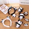 Holder Hairpin Plush Hair Rope Panda Headband Women Hair Accessories Brooch Chinese Style Headwear