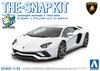 Aoshima Bunka Kyozai The Snap Kit Series Lamborghini Aventador S Pearl White Plastic Model Kit (AOSHIMA) 1/32 Pre-Colored 12-A