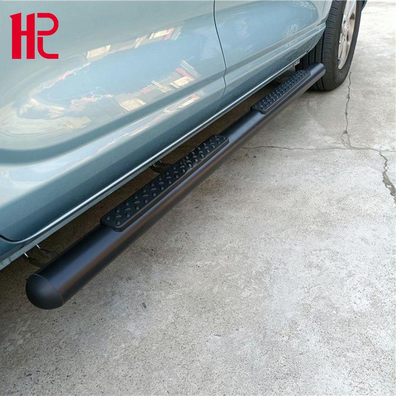 King Kong Pao Running Boards: Anti-Collision Round Tube Side Bars & Foot Pedals for Vehicle Modification.