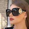 Colorful Square Shape Sunglasses for Women Men Two Color Frame Travel Sun Eyeglasses Female Sunglasses UV400 Male Gafas Oculos Brand Luxurious