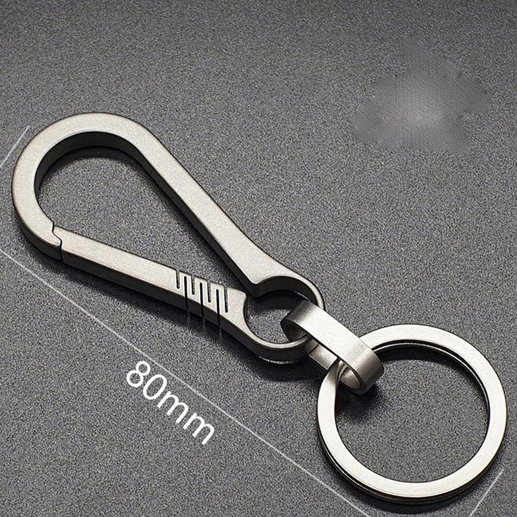 Titanium Alloy Compact Portable Connection [BRIIKPP] Keychain, Durable, Fade-Resistant, (with Ring)