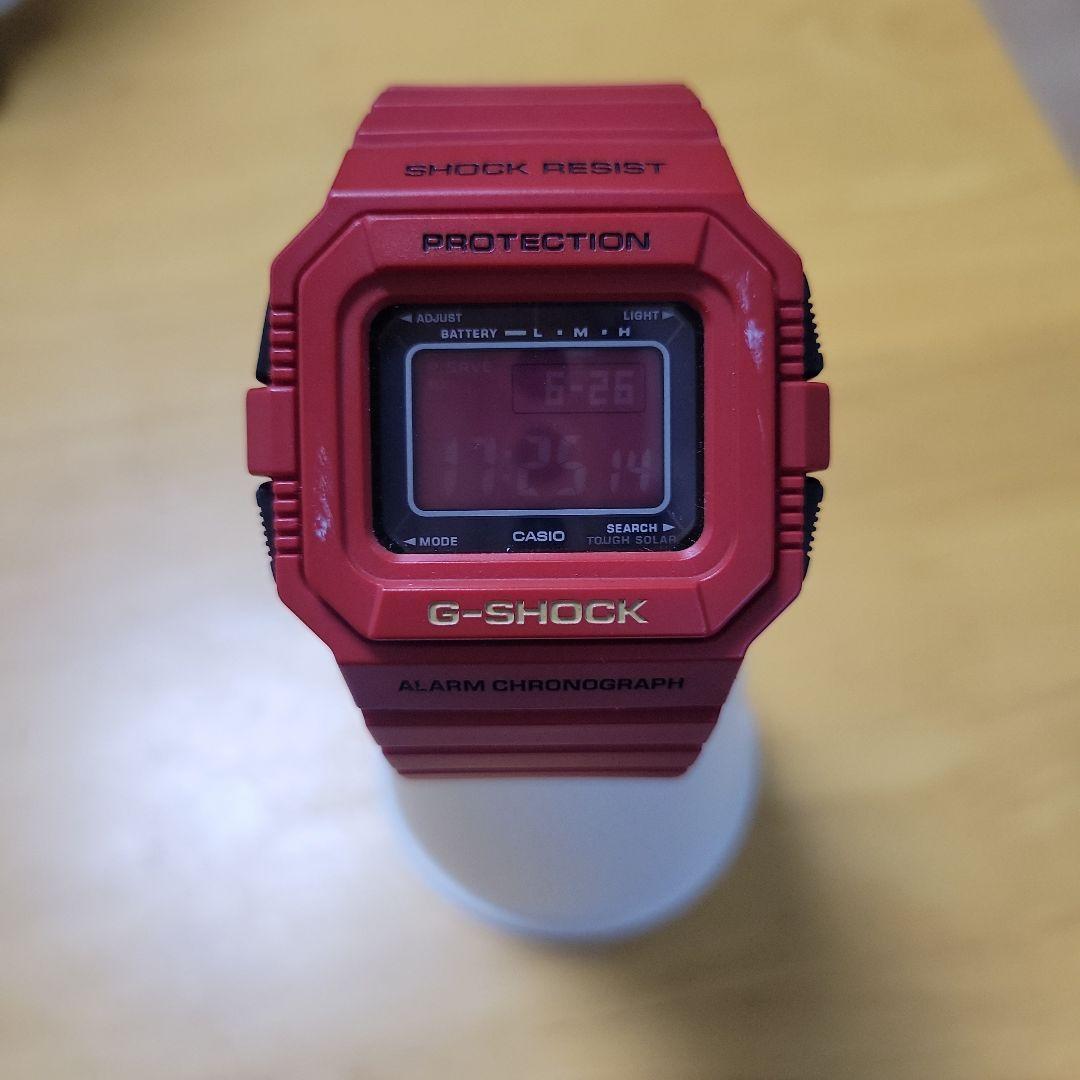 Used CASIO G-SHOCK G-5500C Red Watch Body