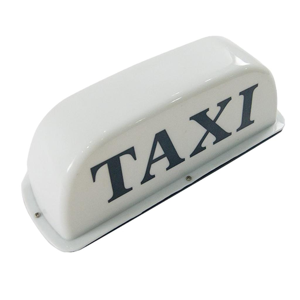 Magnetic LED Taxi Sign Top Light Cab Roof Illuminated Topper Car Top Light Waterproof 12V Taxi Sign Indicator Light