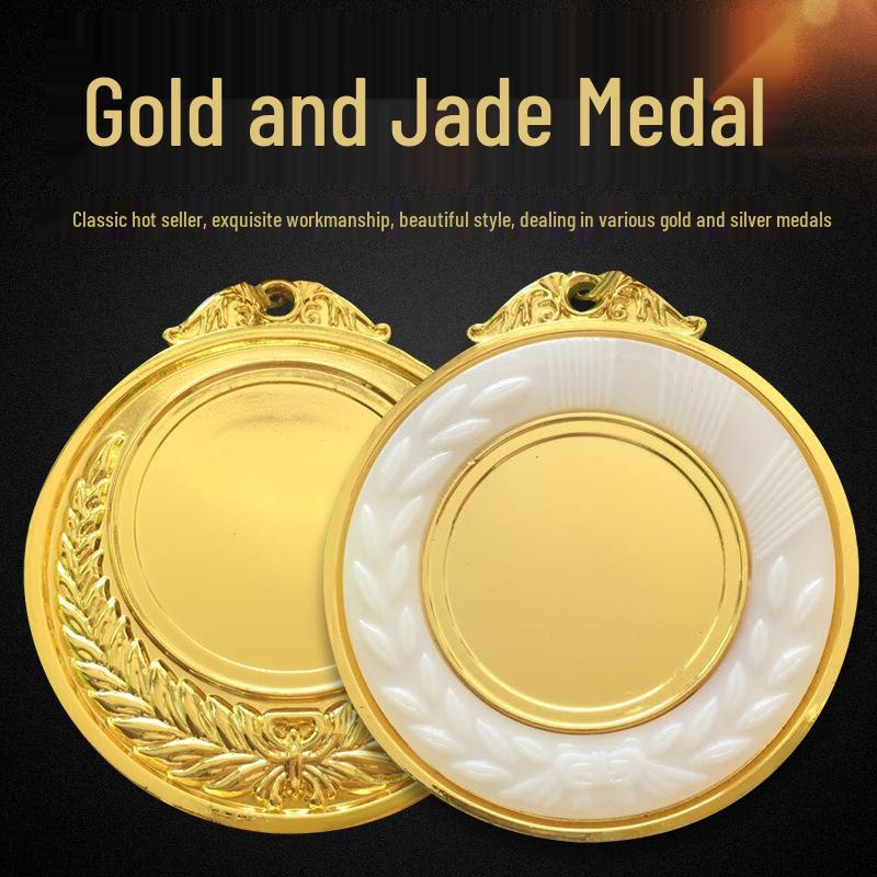 Gold Inlaid Jade, Gold, Silver, Bronze School Sports Meet Medals - Quality Guaranteed tb-35127834272