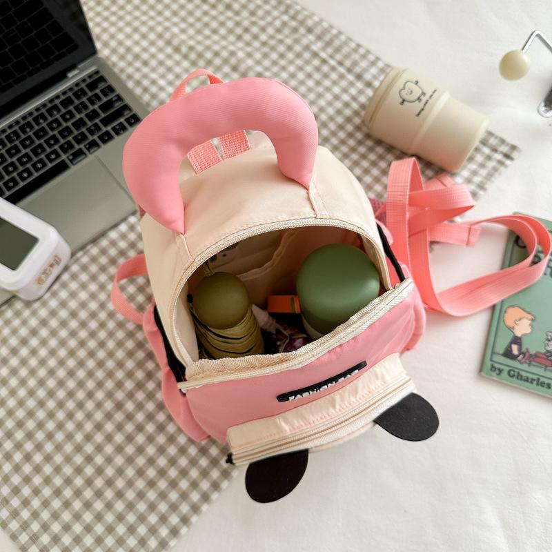 New Kindergarten Small Schoolbag Cartoon Cute Panda Children's Backpack 3-6 Years Old Boys and Girls Go Out Backpack