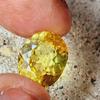 8 Ct Heated PITAMBARI Yellow Sapphire Oval Cut CERTIFIED Loose Gemstone