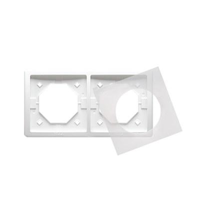 Double frame IP44 BMR2B/11 Basic white module