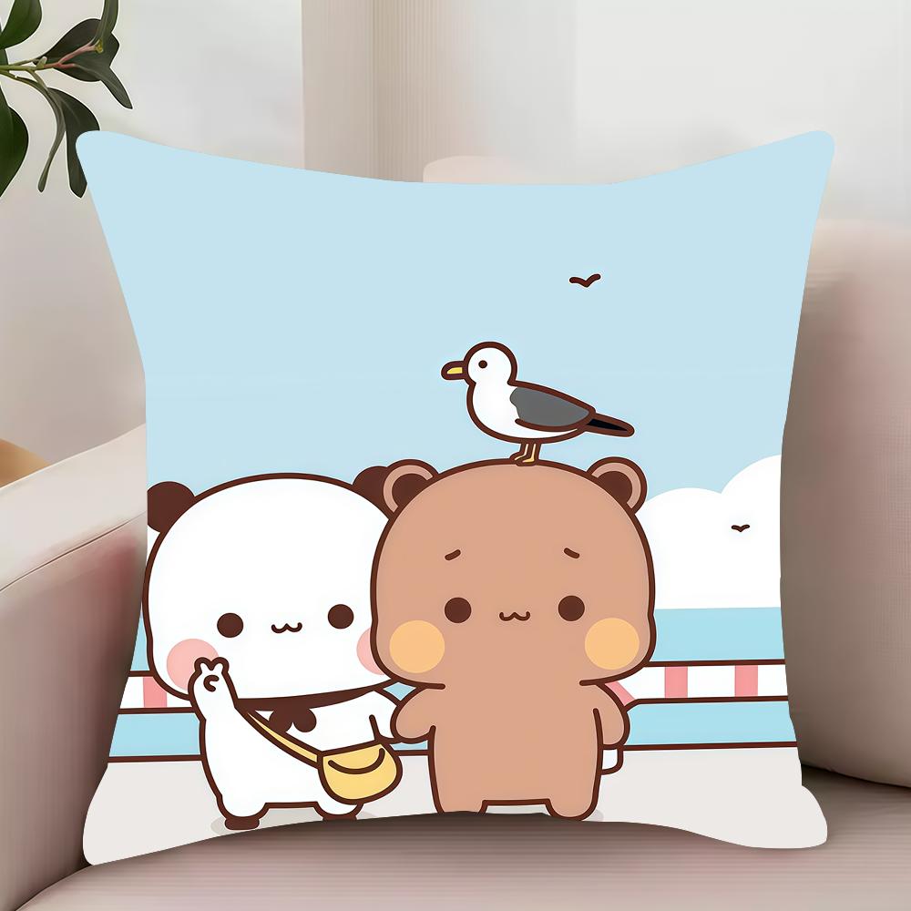 Panda Cute BuBu DuDu Pillow Case Decor Protective Covers Comfortable Soft For Sofa Living Room Home Office