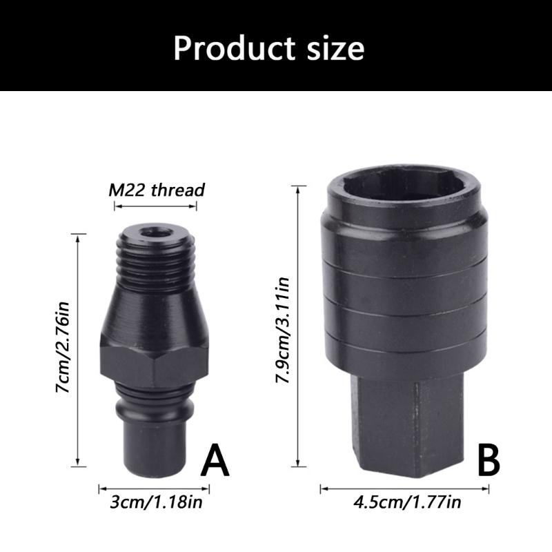 Anti Lock Water Drill Connector with Quick Detaching Capability for Fast Bit Swapping Built In Water Passage and Durable Construction