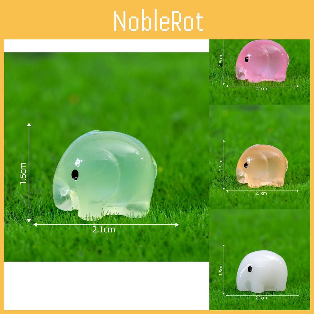 Urocza Luminescencyjna Figurka Słonia z Żywicy Do Kreatywnej Dekoracji Biurka