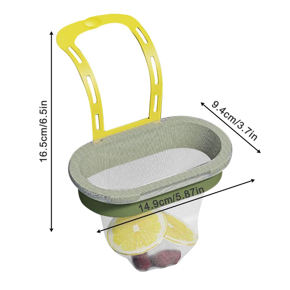 

Уловитель пищи для кухонной раковины Кухонный сетчатый фильтр для раковины Сетка для сбора отходов Фильтр для мусора Предотвращает засоры Инструмент с 50 сетчатыми мешками Для зелёный