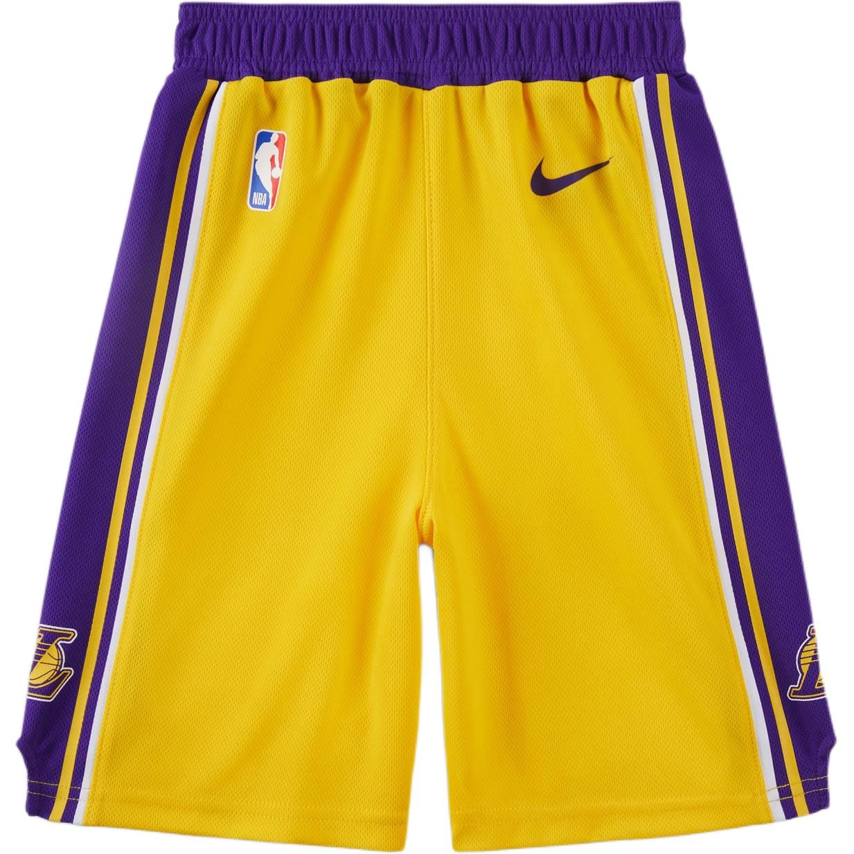 

Nike X NBA Collaboration Los Angeles Lakers Icon Series Lightweight Breathable Fashion Sports Shorts Kids shorts HJ7716-728 M