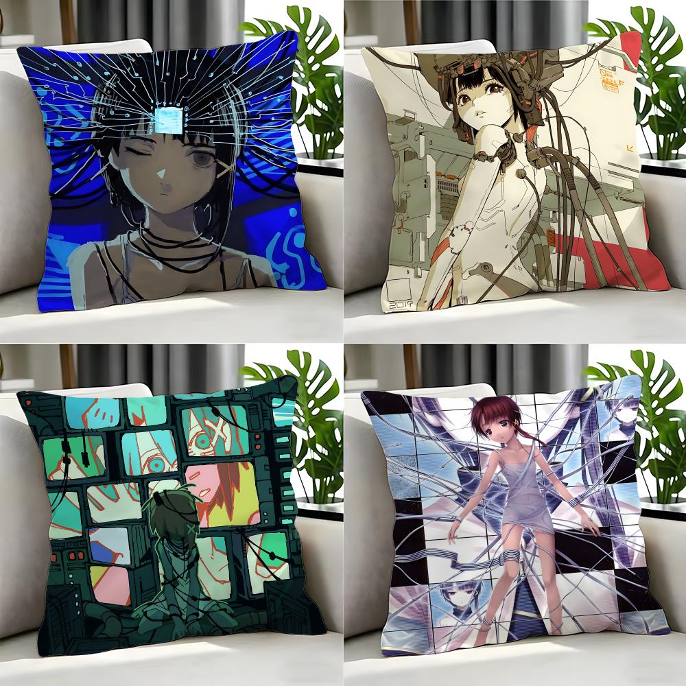 Anime Serial Experiments Lain Cushion Cover Cushion Cover Set Pcs X X X Pillowcase Decorative Sofa Home Decor