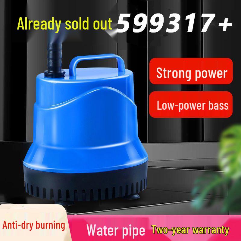 Pompă submersibilă de acvariu cu zgomot redus, cu aspirație inferioară și filtru