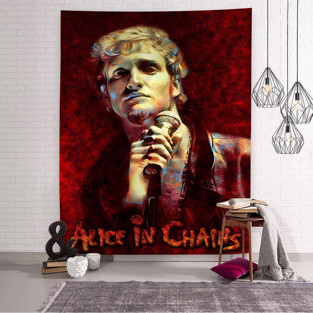 Alice In Chains Banda DIY Tapiz de Pared Colgante Tarot Hippie Alfombras de Pared Dormitorio INS Decoración del Hogar