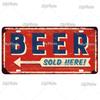 Bar Zeichen Nummernschild Bier Metall Zeichen Zinn Zeichen Vintage Dekor Zimmer Dekor Metall Plaque Mann Höhle Tiki Bar Zeichen wohnkultur