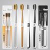 Adult Couple Toothbrush High-grade Bamboo Charcoal Soft Toothbrush 2 Individually Packaged Family Travel Manual Toothbrush