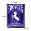 Bicycle playing 88 x 63 mm PC808UNI UNICORN cards, (poker size),