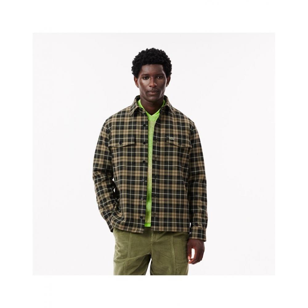 

Lacoste Мужская рубашка в клетку с двумя карманами Ch7209 54n Ic3 040