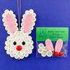 2026 New Easter Decoration DIY Gift Handmade Animation Style Easter Button Pendant Rabbit Egg Design China Origin 9x12cm