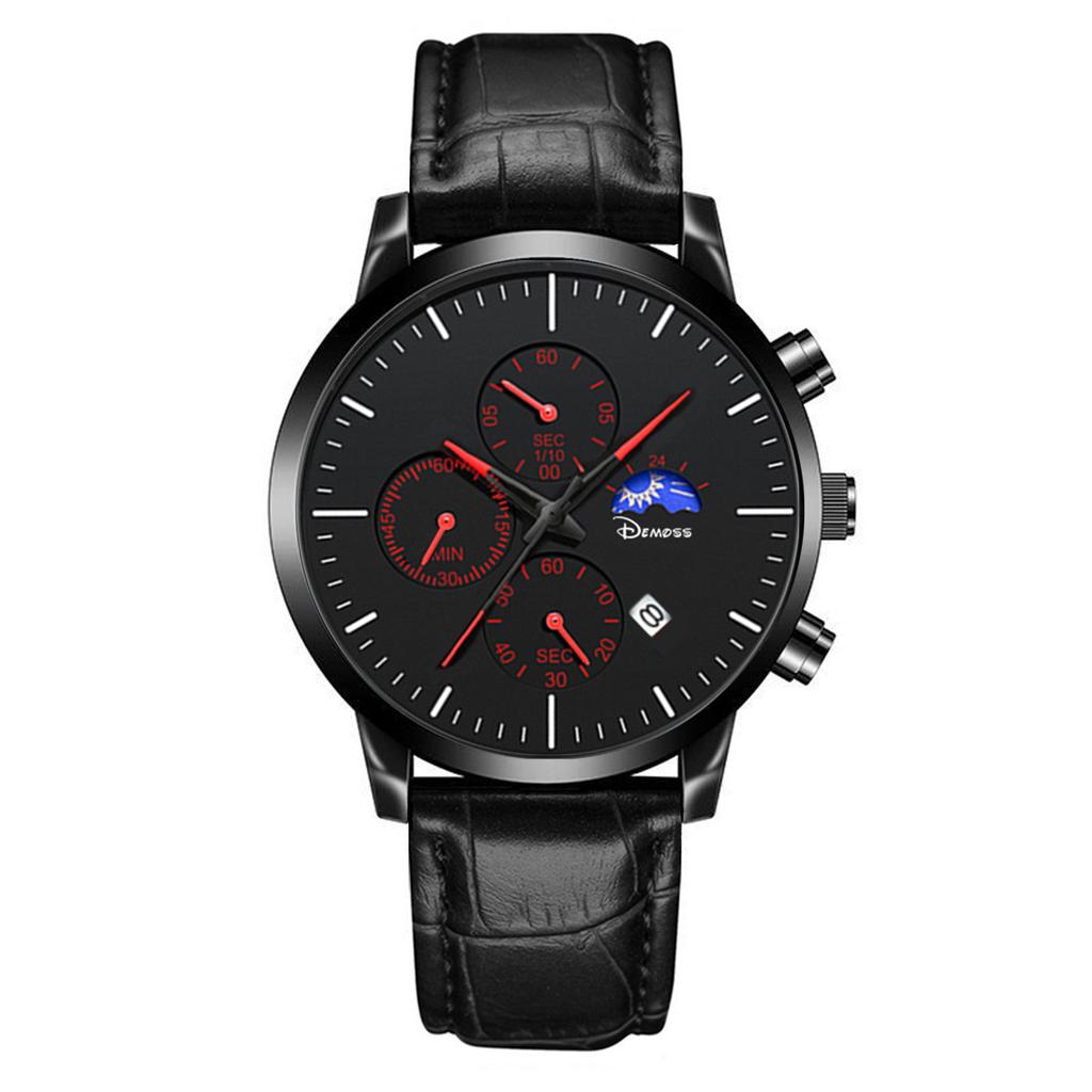 Men'S Calendar Casual Fashion Trend Sports Men'S Belt Watch Business Quartz Watch