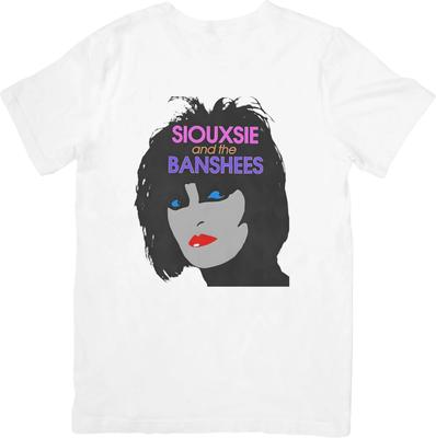 Siouxsie and the Banshee Music Fit for Men & Women Quality Cotton T-Shirt White.