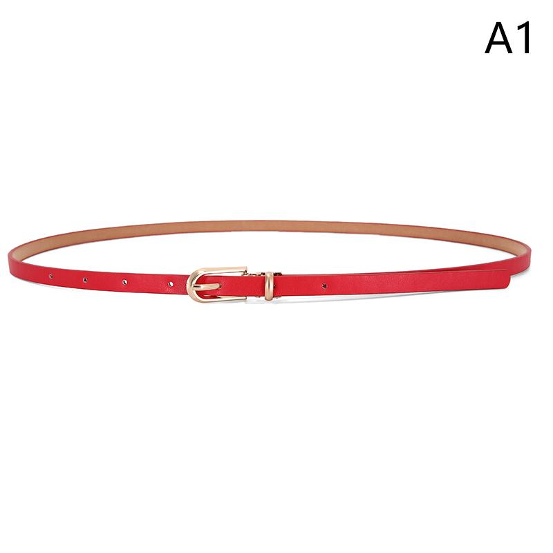Ceinture décorative pour robes et pulls, fine et ajustable en cuir synthétique pour femmes, disponible en plusieurs couleurs.