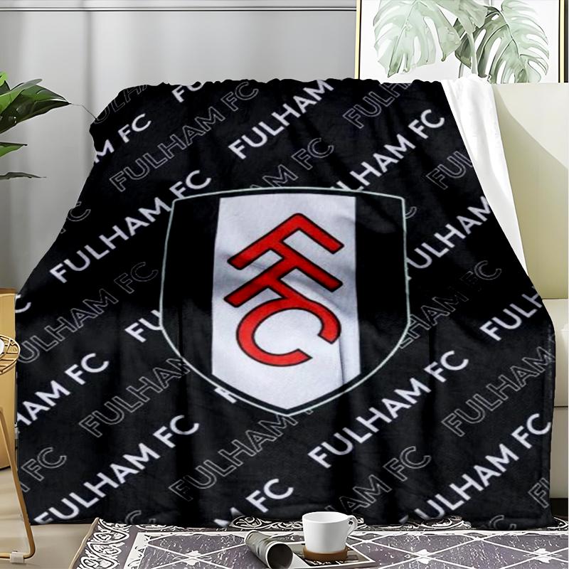1pz Coperta Morbida in Flanella Stampata Fulham F.C. per Camera da Letto Adulto Soggiorno Divano Campeggio Viaggio Regali per Fan Regali di Natale
