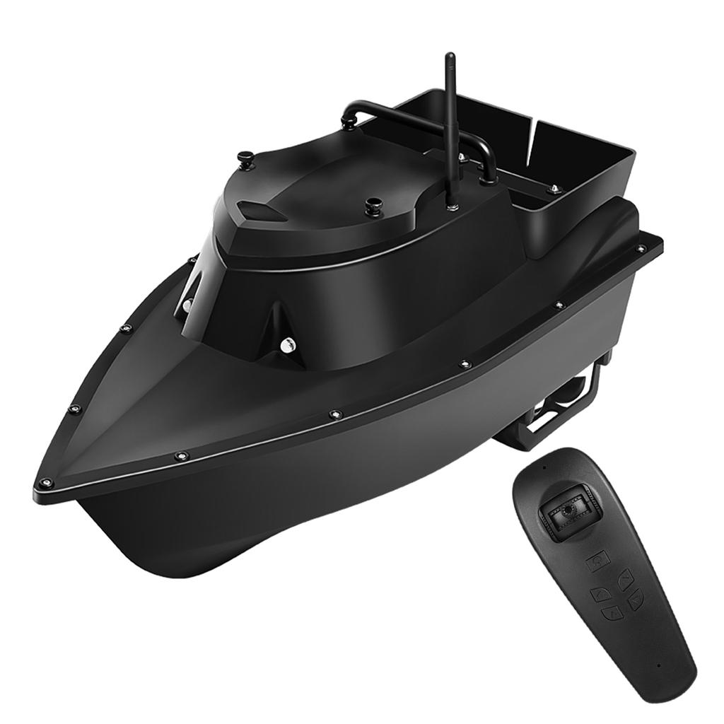 RC Bait Boat for Fishing 500m Range 12V 15000mAh Auto Reset 5 Level Windproof Fish Finder Rc Bait Boat Black