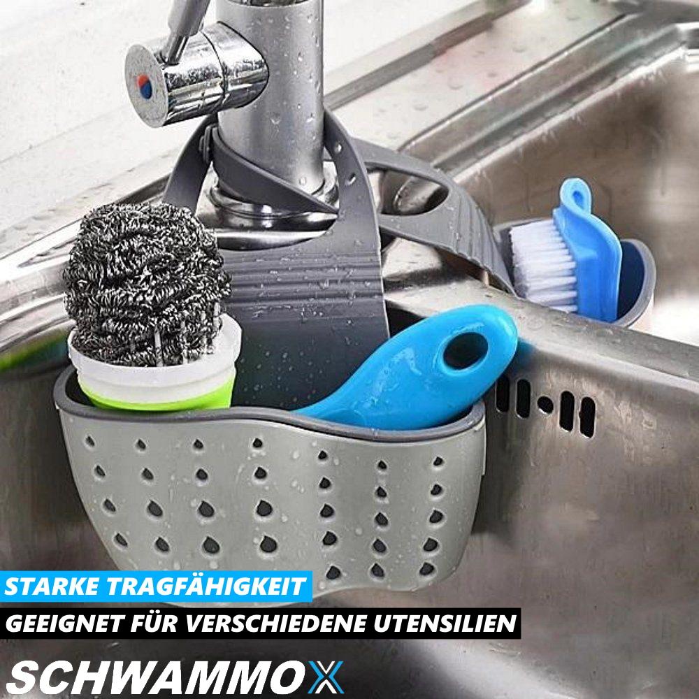SCHWAMMOX Sponge Holder Kitchen Sink Organizer Sponge Holder Shelf
