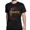 2025 Summer Metal Rock band 100% pure cotton T-shirt Men's round-neck megdeths Harajuku short-sleeved top