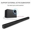 40W 5.0 Ses Çubuğu Siyah Ayrılabilir Bluetooth Hoparlör Süper Bas Ev Sinema Sistemi TV PC İçin ABD Fişli