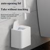New Toilet Brush Integrated Toilet Brush Automatic Flip Cover with Base Cleaning Brush Disposable Toilet Brush Set