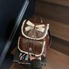 Schoolbag Korean small fresh lace backpack bag women's 1011 new light luxury niche high-end travel commuting small schoolbag