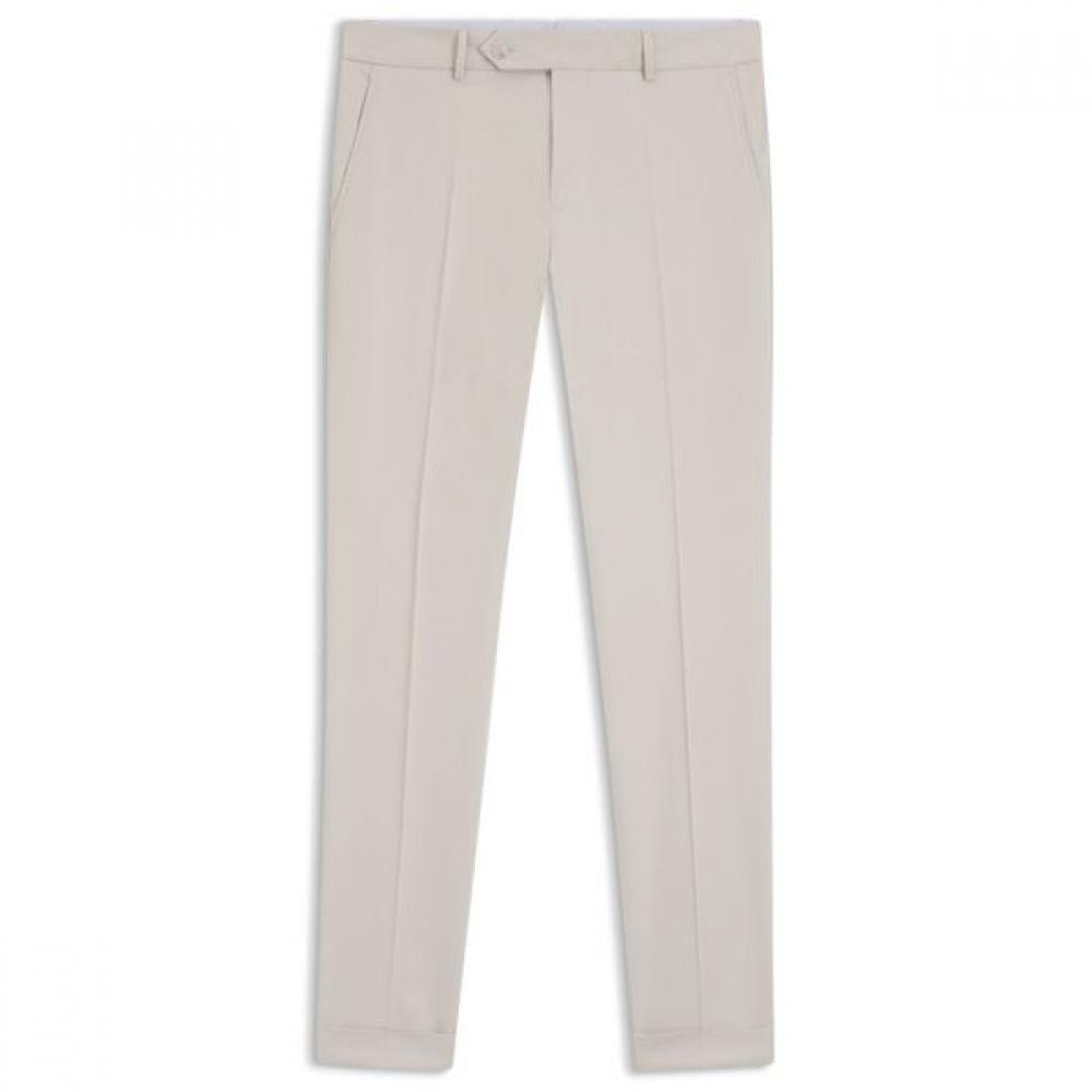 Boss Slim Fit Washable Stretch Cotton Pants Open Grey 50561572075 