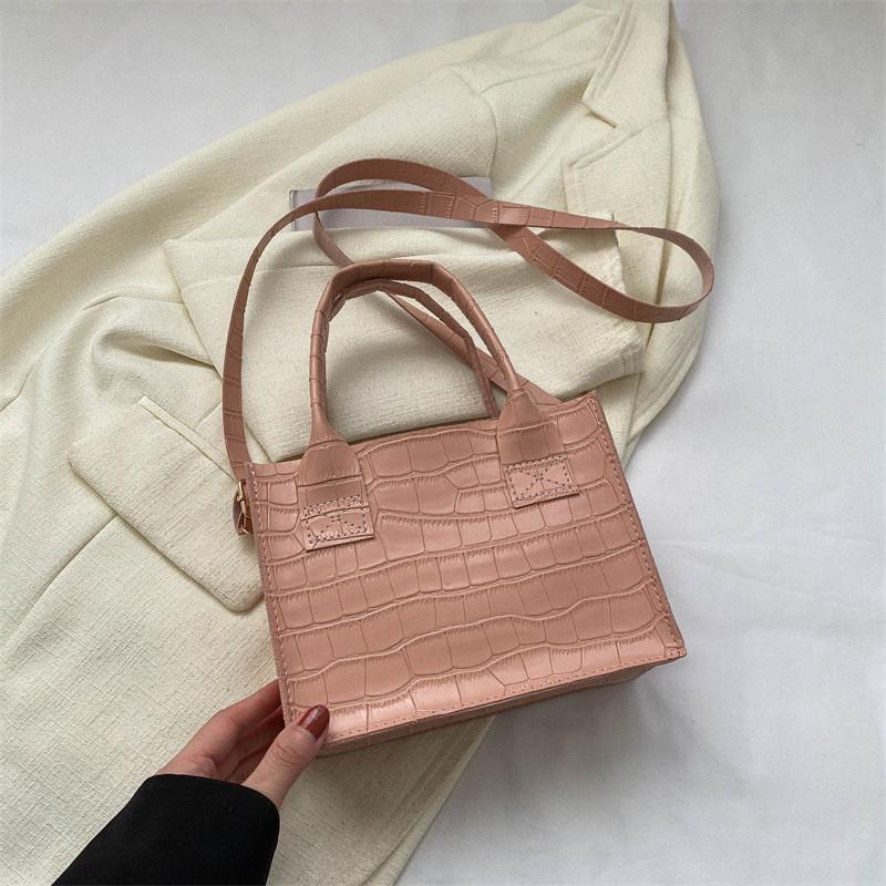 

Trendy Street Style Pu Leather Crossbody Bag For Women Small Square Bag With Soft Lining In 2023 Summer Colors Orange Pink